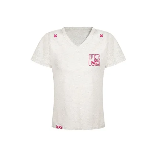 SISC Комплект с короткими рукавами рубашка женский светло-серый