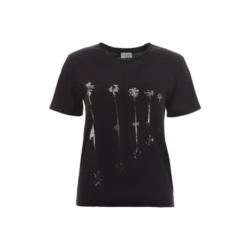SAINT LAURENT T-рубашка Женская Черная