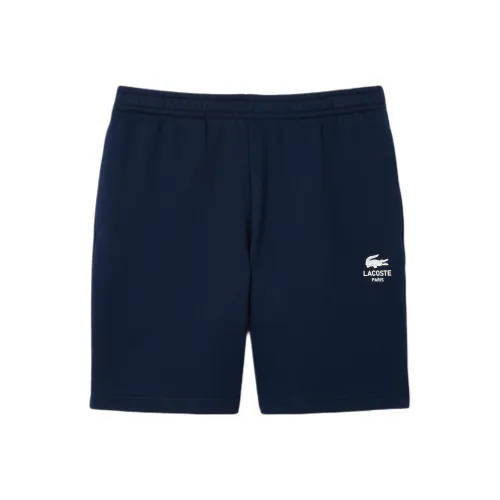 Шорты повседневные унисекс с принтом хлопок флис коллекция SS25 совместный проект с LACOSTE