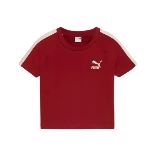 PUMA Czech Koruna Реглан с рукавом T-Shirt Женская Темно-красный