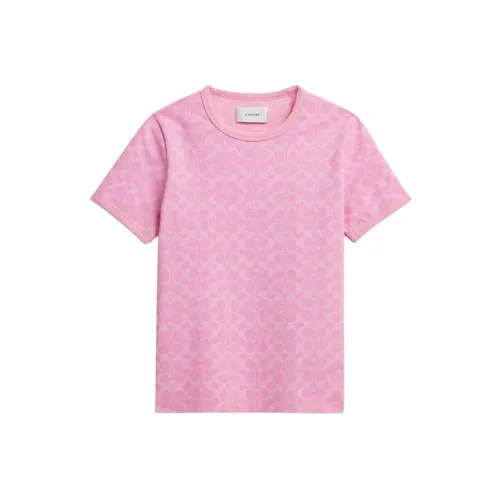 COACH SS24 T Рубашка Женская Розовая