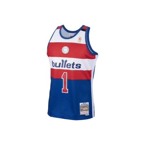 NBA x MITCHELL NESS Баскетбольная Джерси Мужская Синяя Красная