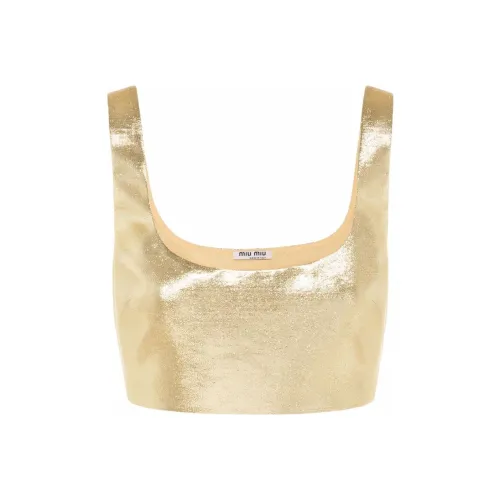 MIU MIU Золотой Женские Камисоли