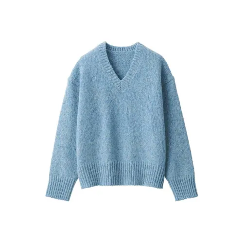 MUJI Свитер Женский Светло-Синий