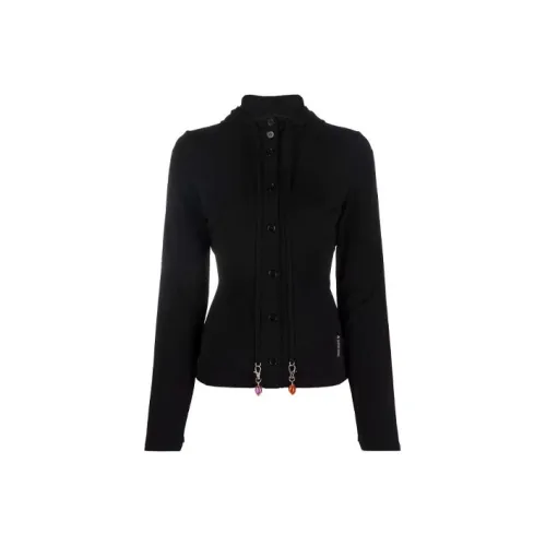 Marine Serre Черные Женские Свитшоты