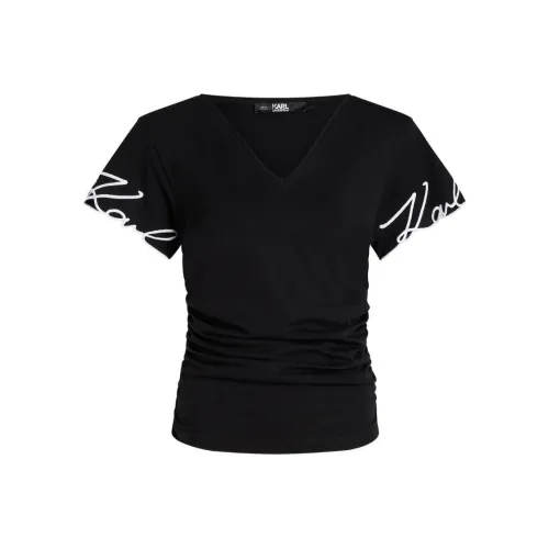 Karl Lagerfeld SS24 T Рубашка Женская Черная