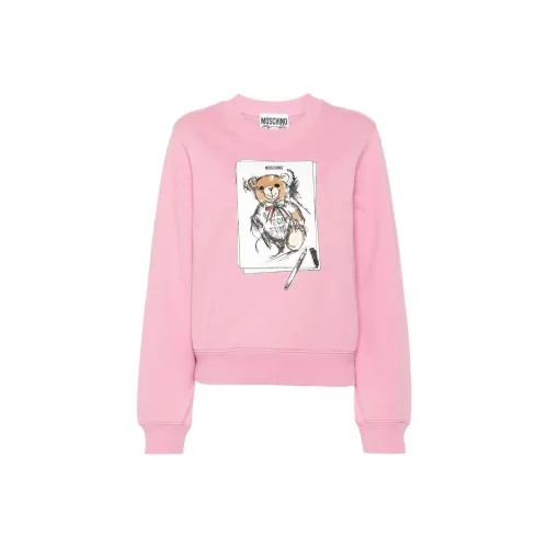 MOSCHINO Розовые Женские Свитшоты