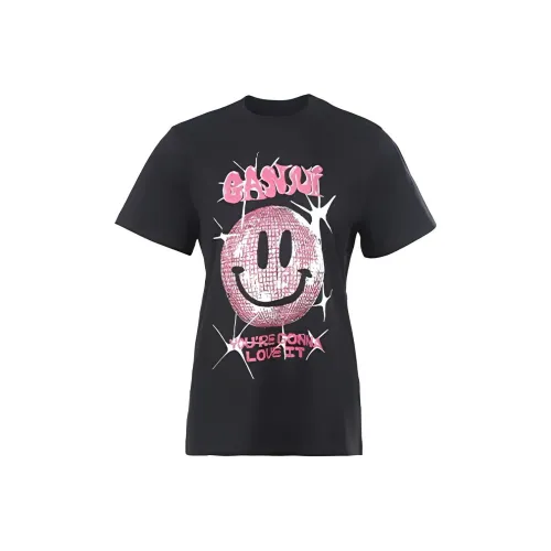 GANNI Черные Женские Футболки