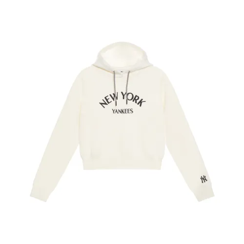 MLB Preppy Style Collection New York Yankees 24FW Трикотаж Трикотажная ткань Кардиганы Женские Кремовый