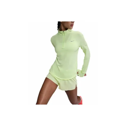 nike Dri Fit UV Стандартная T-рубашка Женская Желтая Зеленая