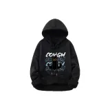 С капюшоном, флисовая подкладка, черный