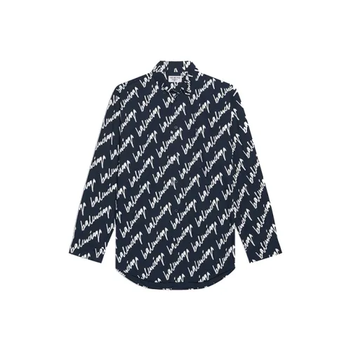 Balenciaga SS22 Рубашка Женская Темно-синяя