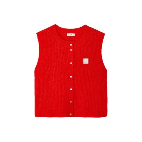 AMERICAN VINTAGE A.M SS25 Кардиган East Свитер Женские Черный перец Красный