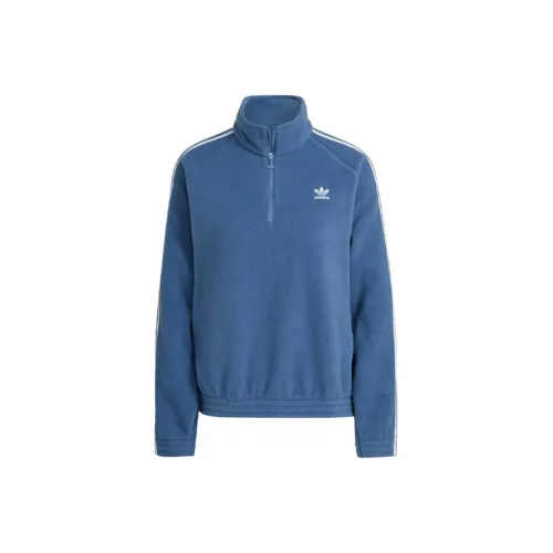 adidas originals Fleece hz Синий Женские Свитшоты