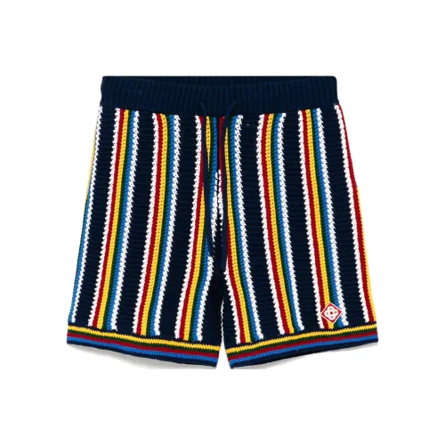 CASABLANCA SS25 Повседневные шорты Мужские Морской синий