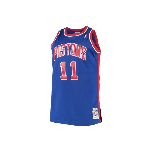 NBA x MITCHELL NESS Detroit Pistons Баскетбольная Джерси Мужская Синяя