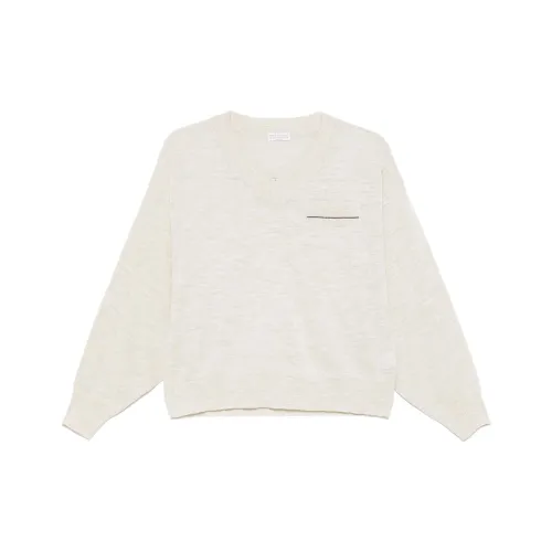 Brunello Cucinelli Песочно-бежевые Женские Рубашки T