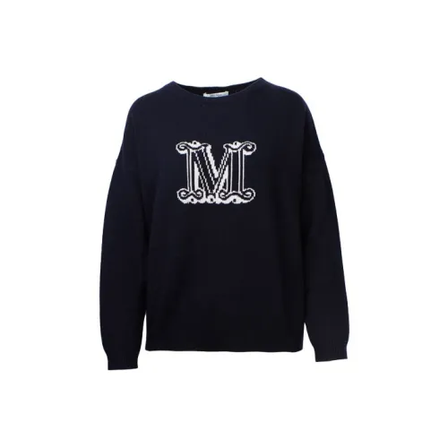 MaxMara Slim Fit Свитер Женский Темно-синий