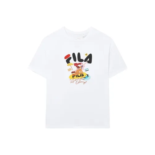 FILA Стандартный белый Женские футболки