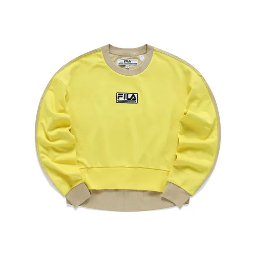 FILA FUSION Толстовка Женская Курослеп Желтая