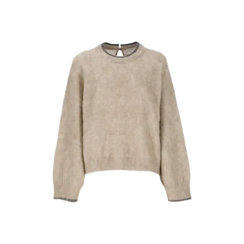 Brunello Cucinelli Бежевые Женские Свитеры