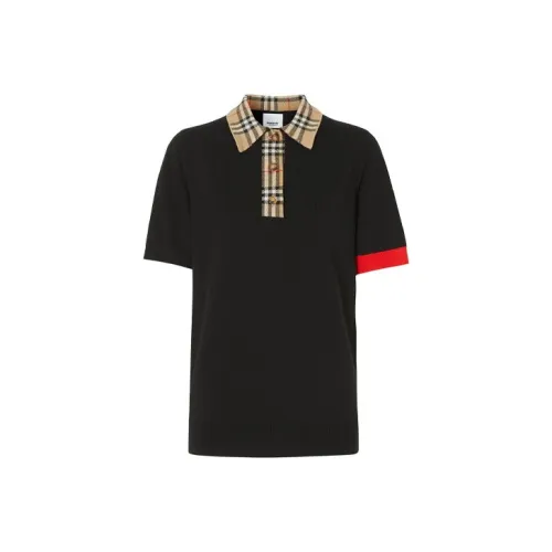Burberry Поло Женское Черное