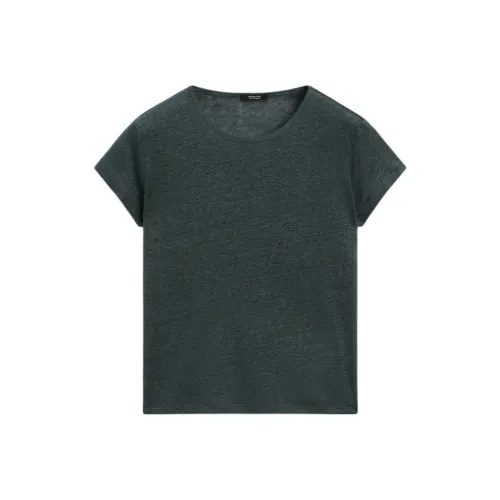 Massimo Dutti T-рубашка женская цвет свинцовый синий