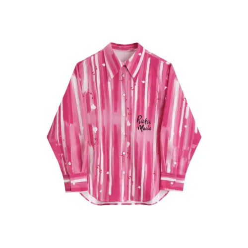 Richie Macie Рубашка Женская Розовая Красная