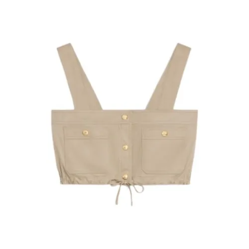 CELINE FW22 Топ на бретелях Женский Бежевый
