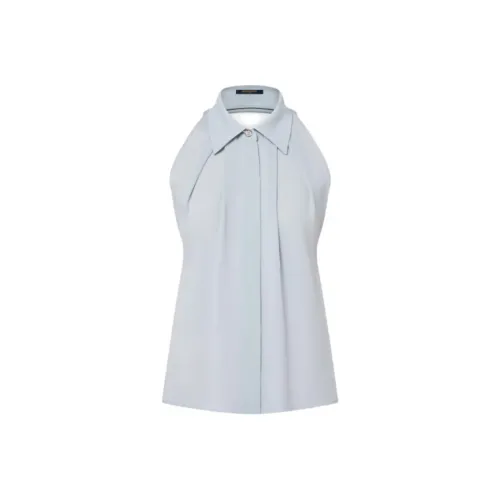 LOUIS VUITTON FW23 Рубашка Женская Светло-Синяя