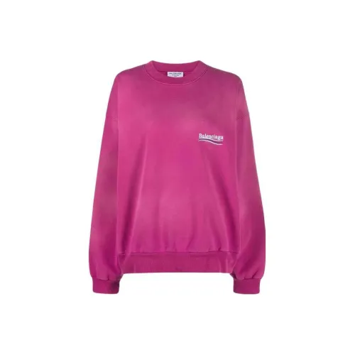 Balenciaga FW22 Свитшот Loose Fit Женский Фуксия