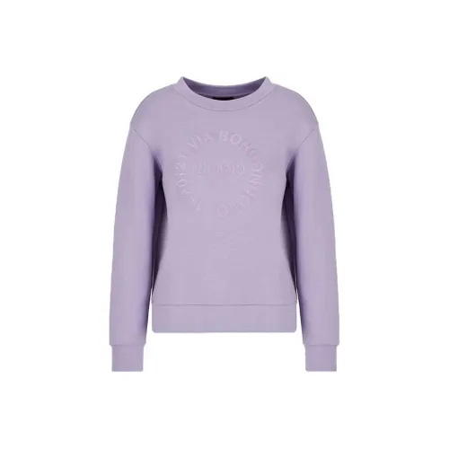 EMPORIO ARMANI FW22 Свитшот Женский Фиолетовый