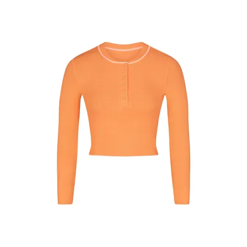 SKIMS T-рубашка Женская Абрикос Абрикос