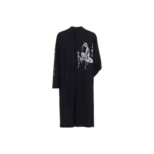 Yohji Yamamoto Черные Мужские Рубашки