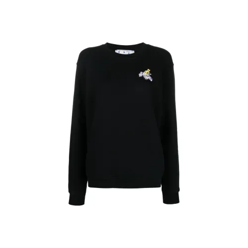 Off Белый FW22 Черный Женские Свитшоты