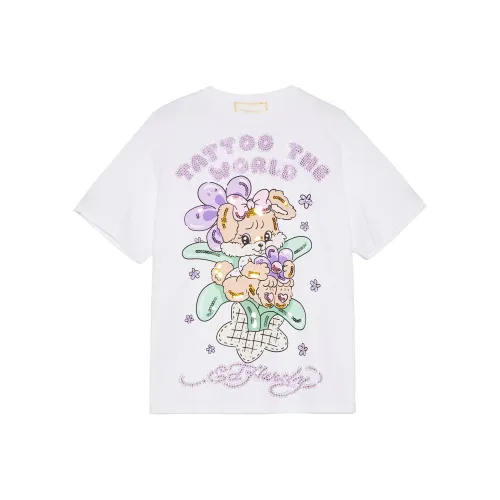 Ed Hardy Белый E1PBW402 Женские T Рубашки