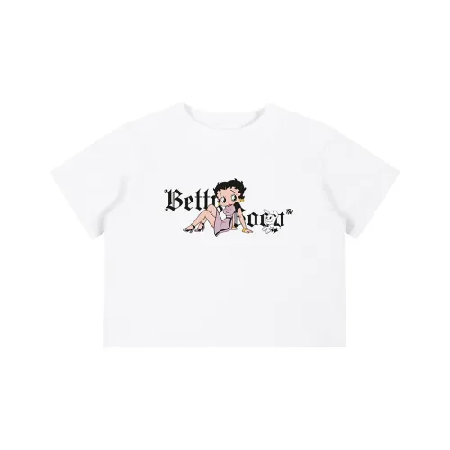 Betty Boop Белые Женские Футболки