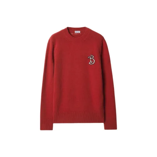 Burberry SS25 Новогодние поздравления Коллекция для года Змеи Свитер Женский Красный