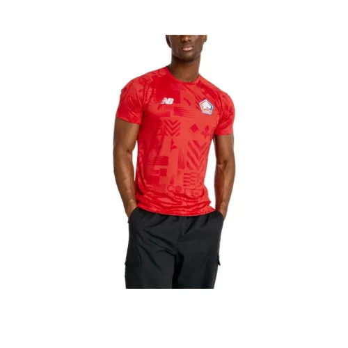 New Balance SS24 Lille LOSC Match Джерси Футбол Джерси Мужской Красный