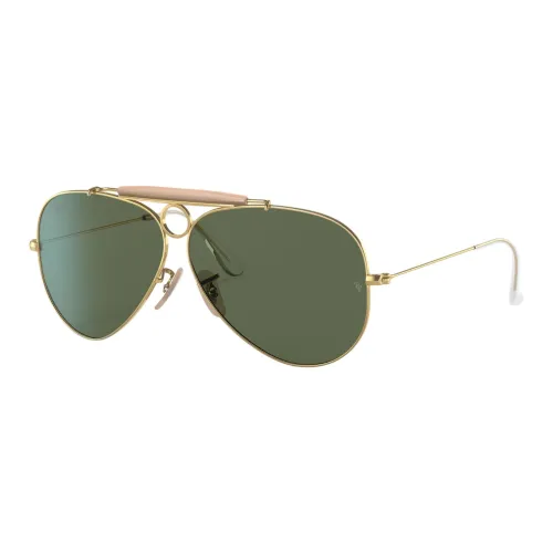 RayBan Металл Aviator Солнцезащитные очки Унисекс Золото