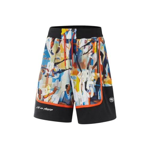 Подкладка Basketball Collection Баскетбольные шорты Мужской Многоцветный PHOTO Принт On Черный