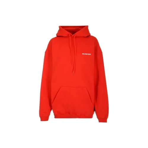 Balenciaga SS22 Свитшот Свободного кроя Женский Красный