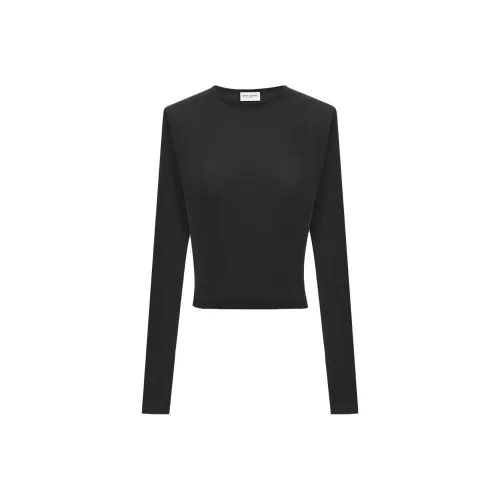 SAINT LAURENT T-рубашка Женская Черная
