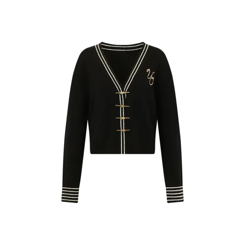 Valeria Obbaco Черные Женские Свитера