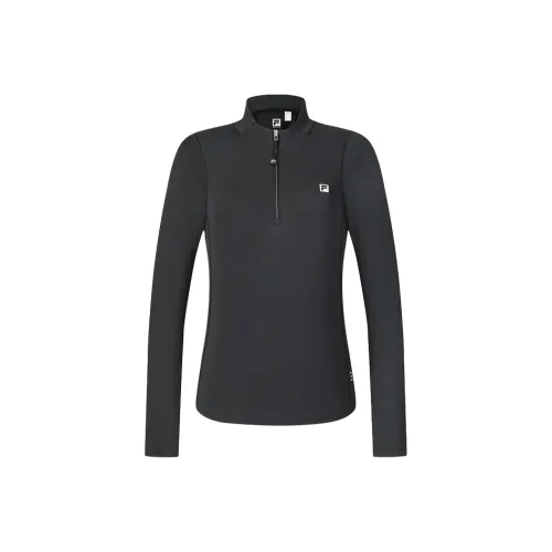 FILA Фитнес Темно-черные Женские Футболки