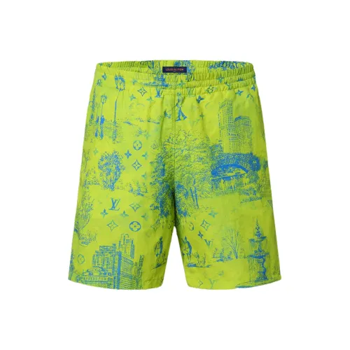 LOUIS VUITTON SS25 Повседневные шорты Мужские Зеленые
