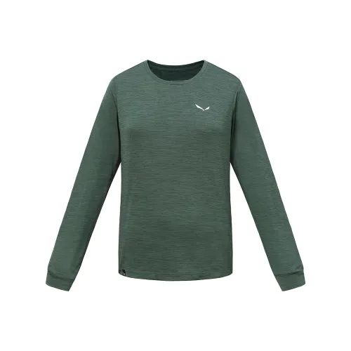 SALEWA Стандартная T-рубашка Женская Бирюзовый Зеленый