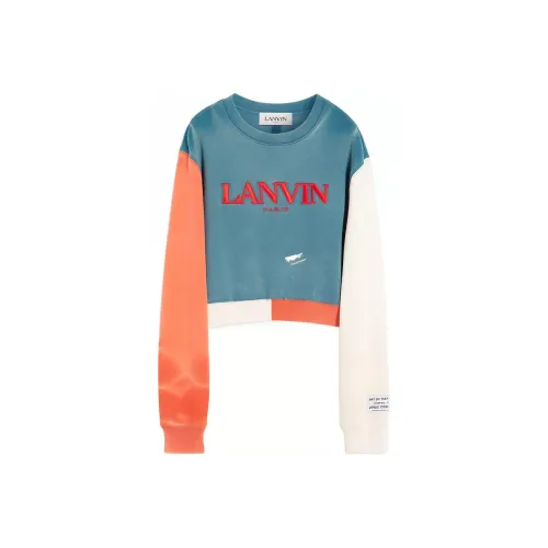 Lanvin Сине-оранжевый Женские Свитшоты