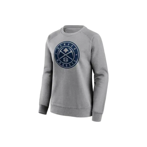 NBA Fanatics Denver Nuggets Толстовка Женская Серого цвета