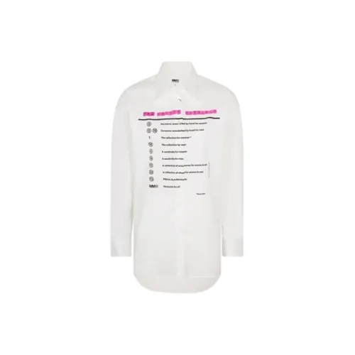 MM6 Maison Margiela совместная линия Рубашка Женская Белая